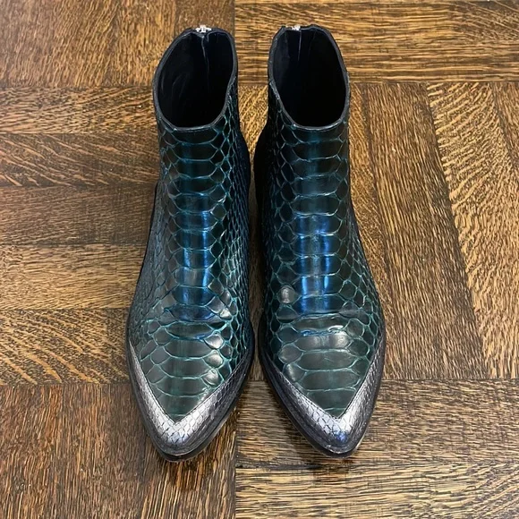 Zadig & Voltaire Green Python Ankle Bootie - Picture 4 of 6